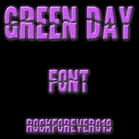 Green Day Font